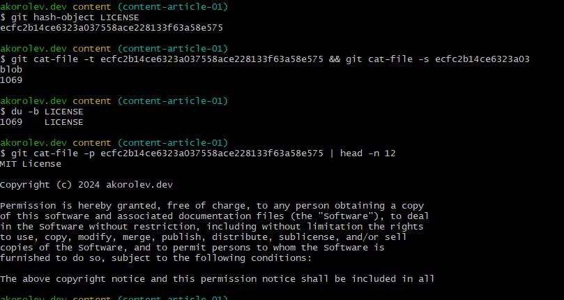Анализ данных первого blob объекта